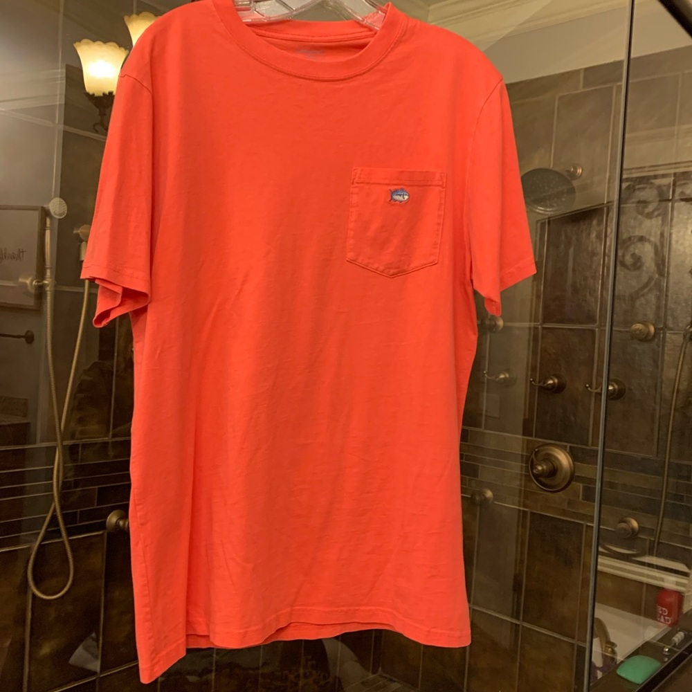 Southern Tide Men’s Medium Orange S/S Shirt